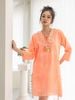 Đầm Xẻ Tà Màu Neon Ánh Kim Cotton Isla Bonita