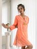 Đầm Xẻ Tà Màu Neon Ánh Kim Cotton Isla Bonita