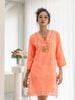 Đầm Xẻ Tà Màu Neon Ánh Kim Cotton Isla Bonita