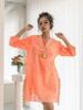 Đầm Xẻ Tà Màu Neon Ánh Kim Cotton Isla Bonita