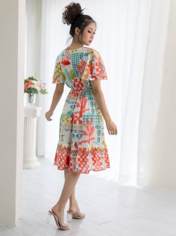  Đầm Boho Kết Cườm Cotton Isla Bonita 