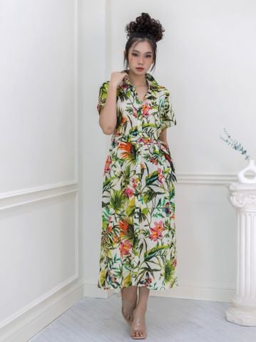  Đầm Sơ Mi Hoa Cotton Ista Bonita 
