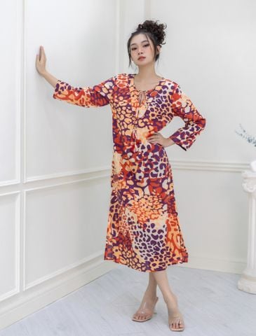  Đầm Midi Kết Hạt Cotton Isla Bonita 