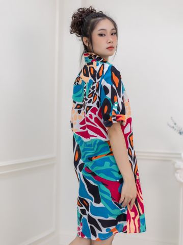  Đầm Sơ Mi Kết Cườm Cotton Ista Bonita 