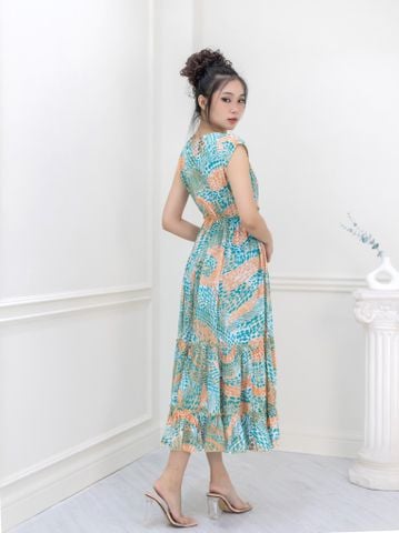  Maxi Phối Ren Kết Hạt Cotton Isla Bonita 
