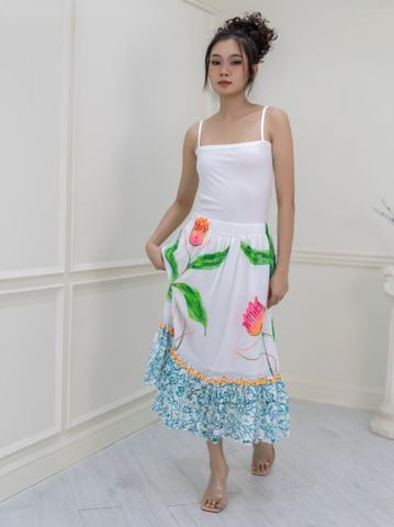  Chân Váy Thêu Cotton Isla Bonita 