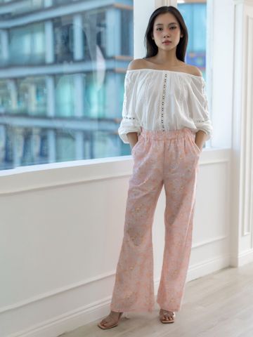  Quần Dài Hoa Cotton Cao Cấp Luna Llena 