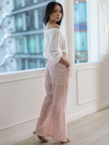  Quần Dài Hoa Cotton Cao Cấp Luna Llena 