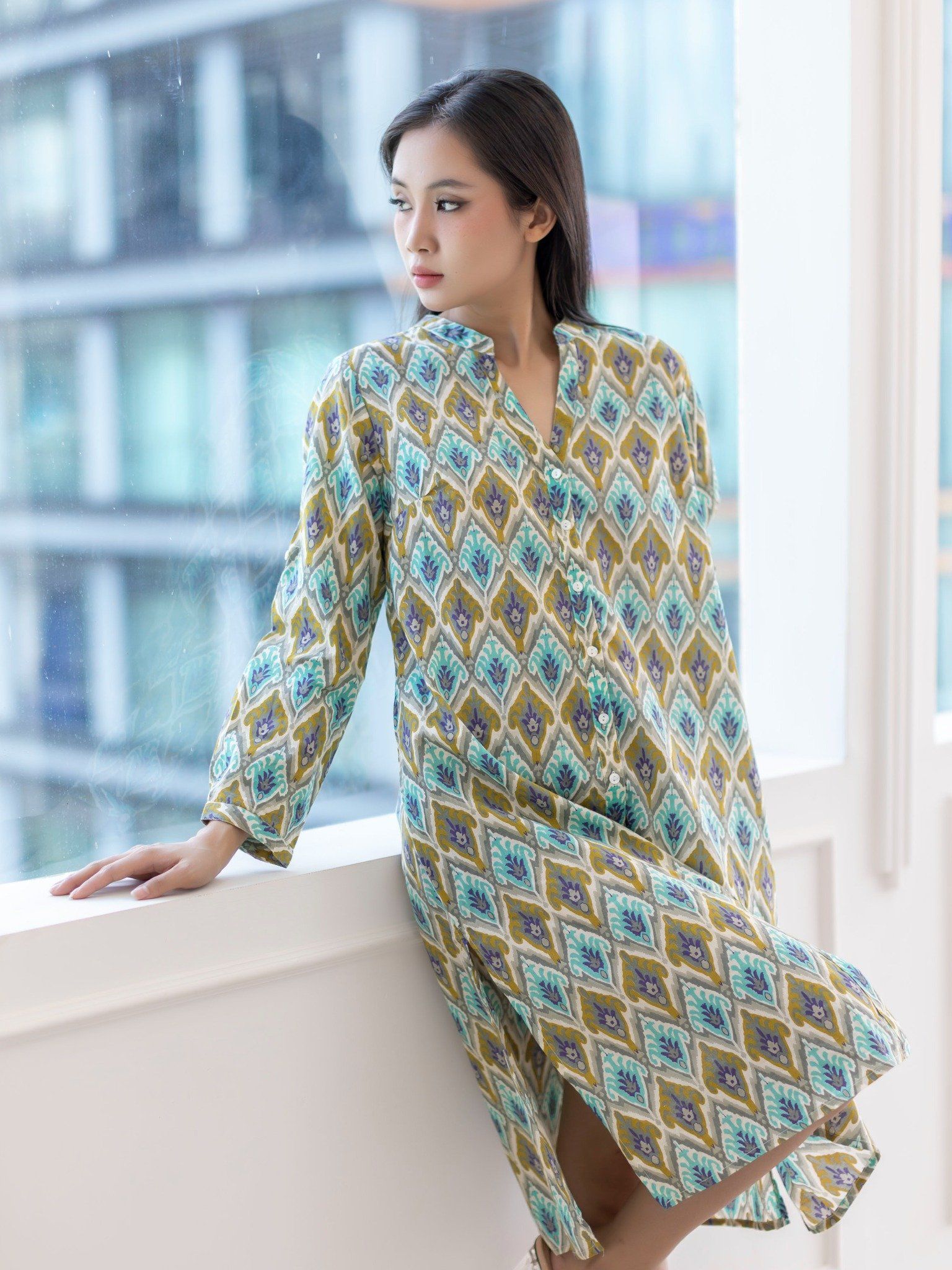 Đầm Sơ Mi Cotton Isla Bonita