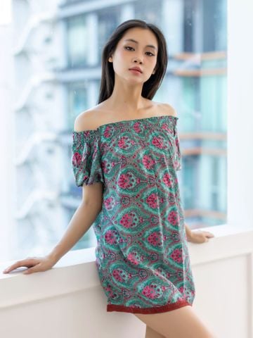  Áo Lụa Trễ Vai Isla Bonita 