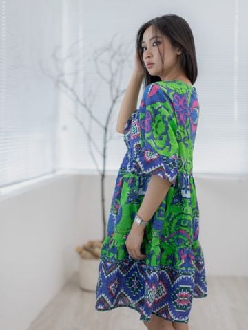  Đầm Boho Kết Hạt Lấp Lánh Cotton Isla Bonita 