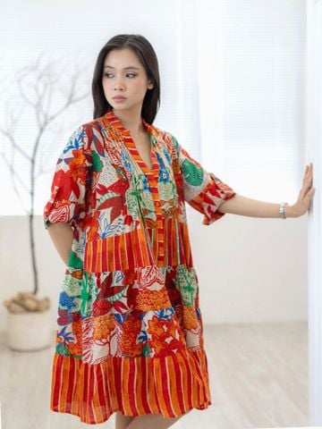  Đầm Boho Kết Hạt Lấp Lánh Cotton Isla Bonita 