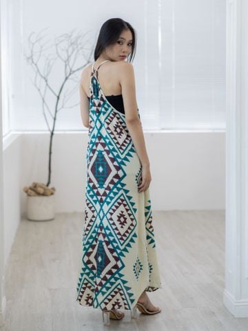  Maxi 2 Dây Hở Vai Cotton Isla Bonita 