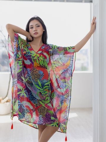  Đầm Thêu Kết Hạt Cotton Isla Bonita 