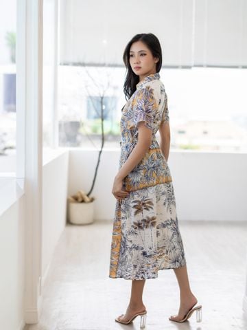  Maxi Sơ Mi Hoa Cotton Isla Bonita 