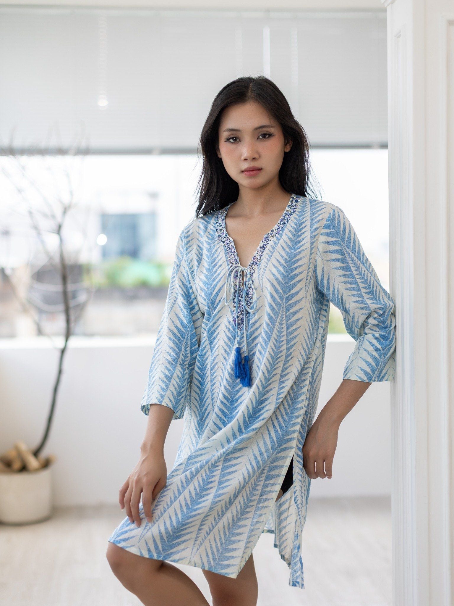 Đầm Kết Hạt Cotton Isla Bonita