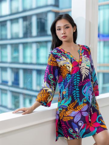  Đầm Thêu Xẻ Tà Cotton Isla Bonita 