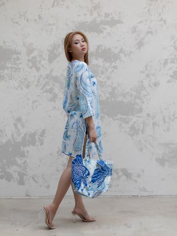  Đầm Kết Hạt Lấp Lánh Cotton Isla Bonita 