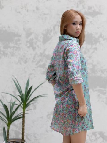  Đầm Sơ Mi Tay Dài Cotton Isla Bonita 