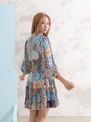  Đầm Boho Dài Tay Isla Bonita 