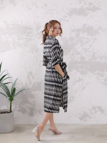  Đầm Midi Sơ Mi Ca-rô Cotton  Isla Bonita 