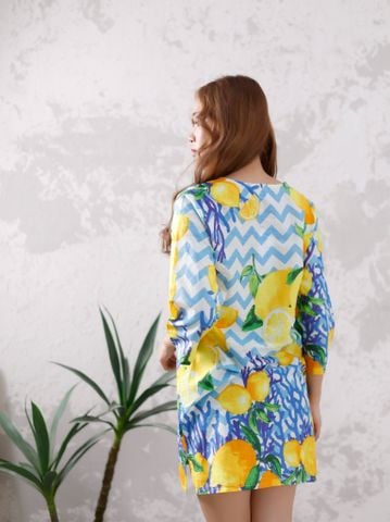  Đầm Xẻ Tà Thêu Kết Hạt Cotton Isla Bonita 