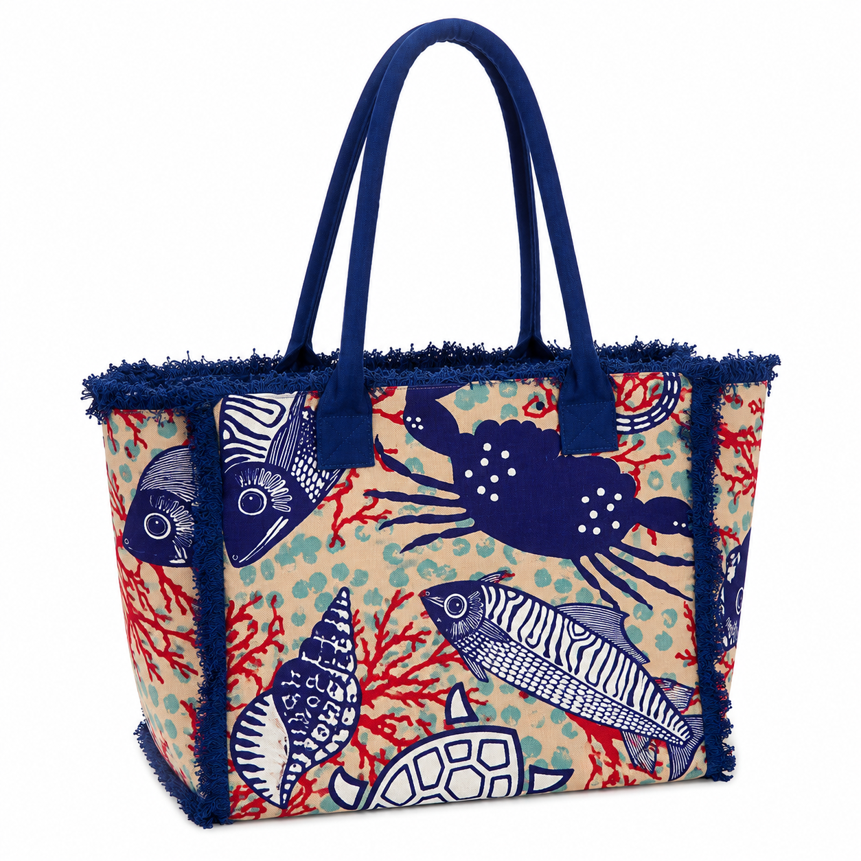 Túi Boho Xách Tay Size Lớn -Phom Cứng Cotton Isla Bonita