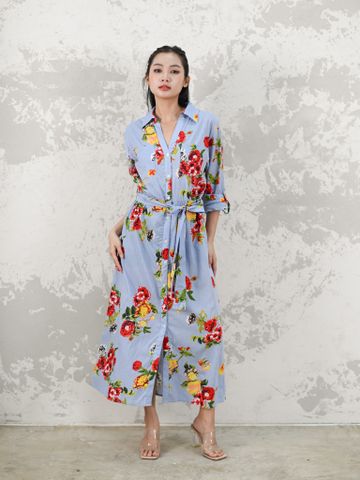  Maxi Sơ Mi Cotton Luna Llena 