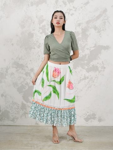  Chân Váy Thêu Cotton Isla Bonita 