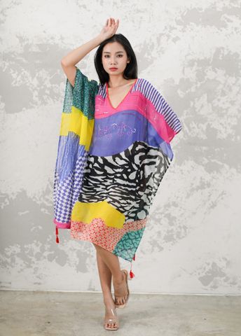  Đầm Cánh Dơi Kết Hạt Cotton Isla Bonita 