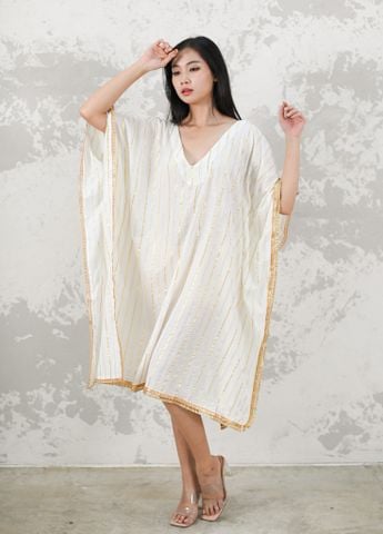  Đầm Trắng Cánh Dơi Cotton Isla Bonita 
