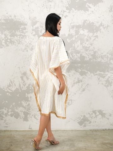  Đầm Trắng Cánh Dơi Cotton Isla Bonita 