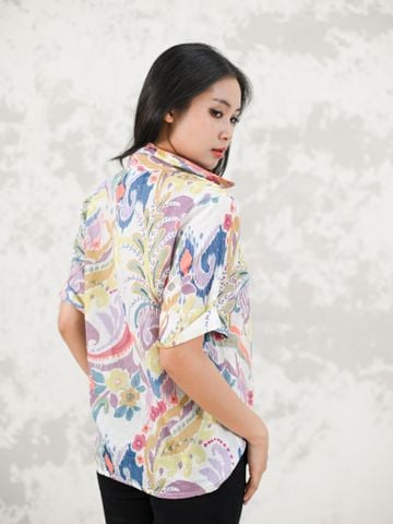  Áo Sơ Mi Hoa Cotton Isla Bonita 