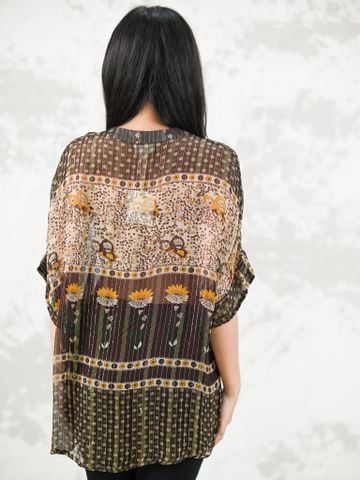  Áo Ánh Kim Cotton Voan Cao Cấp Luna Llena 