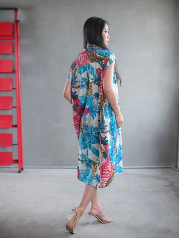  Đầm Sơ Mi Hoa Thêu Cotton Isla Bonita 