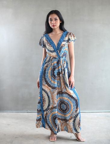  Jumpsuit 2 Dây Lụa Ánh Kim Isla Bonita 