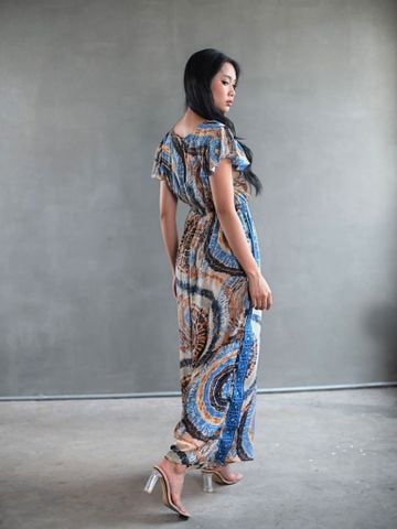  Jumpsuit 2 Dây Lụa Ánh Kim Isla Bonita 