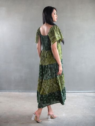  Maxi Boho Cổ Vuông Cao Cấp Isla Bonita 