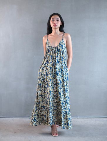  Maxi 2 Dây Ánh Kim Cotton Isla Bonita 