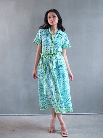  Maxi Sơ Mi Tay Ngắn Cotton Isla Bonita 