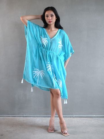  Đầm Cánh Dơi Thêu Hoa Cotton Isla Bonita 