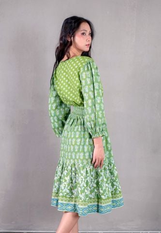 Đầm Boho Kết Cườm Cotton Isla Bonita 