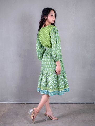  Đầm Boho Kết Cườm Cotton Isla Bonita 