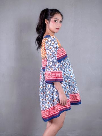  Đầm Boho Tay Loe Cotton Cao Cấp Isla Bonita 