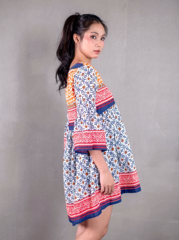  Đầm Boho Tay Loe Cotton Cao Cấp Isla Bonita 