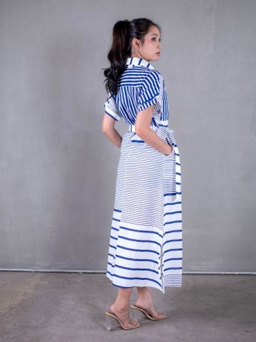  Maxi Sơ Mi Kẻ Sọc Cotton Isla Bonita 