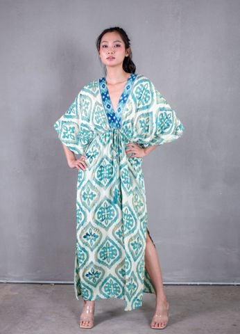  Maxi Kimono Ánh Kim Cotton Isla Bonita 