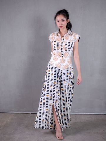  Quần Suông Xẻ Tà Cotton Isla Bonita 