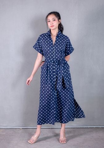  Maxi Sơ Mi Chấm Bi Cotton Isla Bonita 