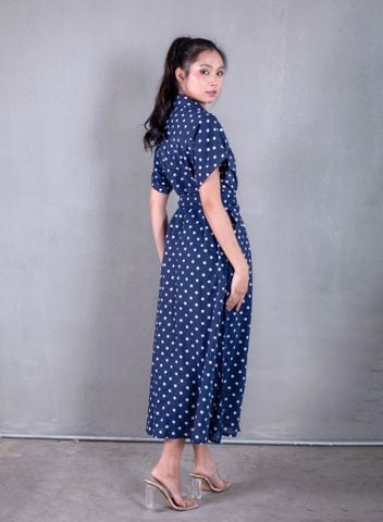  Maxi Sơ Mi Chấm Bi Cotton Isla Bonita 